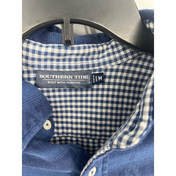 Southern Tide Mens Whispering Pines Reversible Shirt Size Medium Cotton - Picture 2 of 8